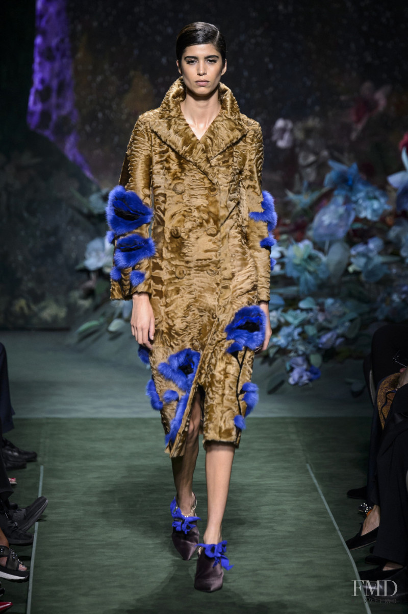 Mica Arganaraz featured in  the Fendi Couture fashion show for Autumn/Winter 2017