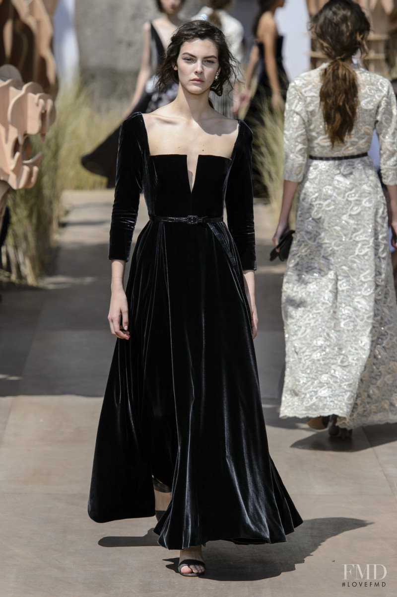 Vittoria Ceretti featured in  the Christian Dior Haute Couture fashion show for Autumn/Winter 2017