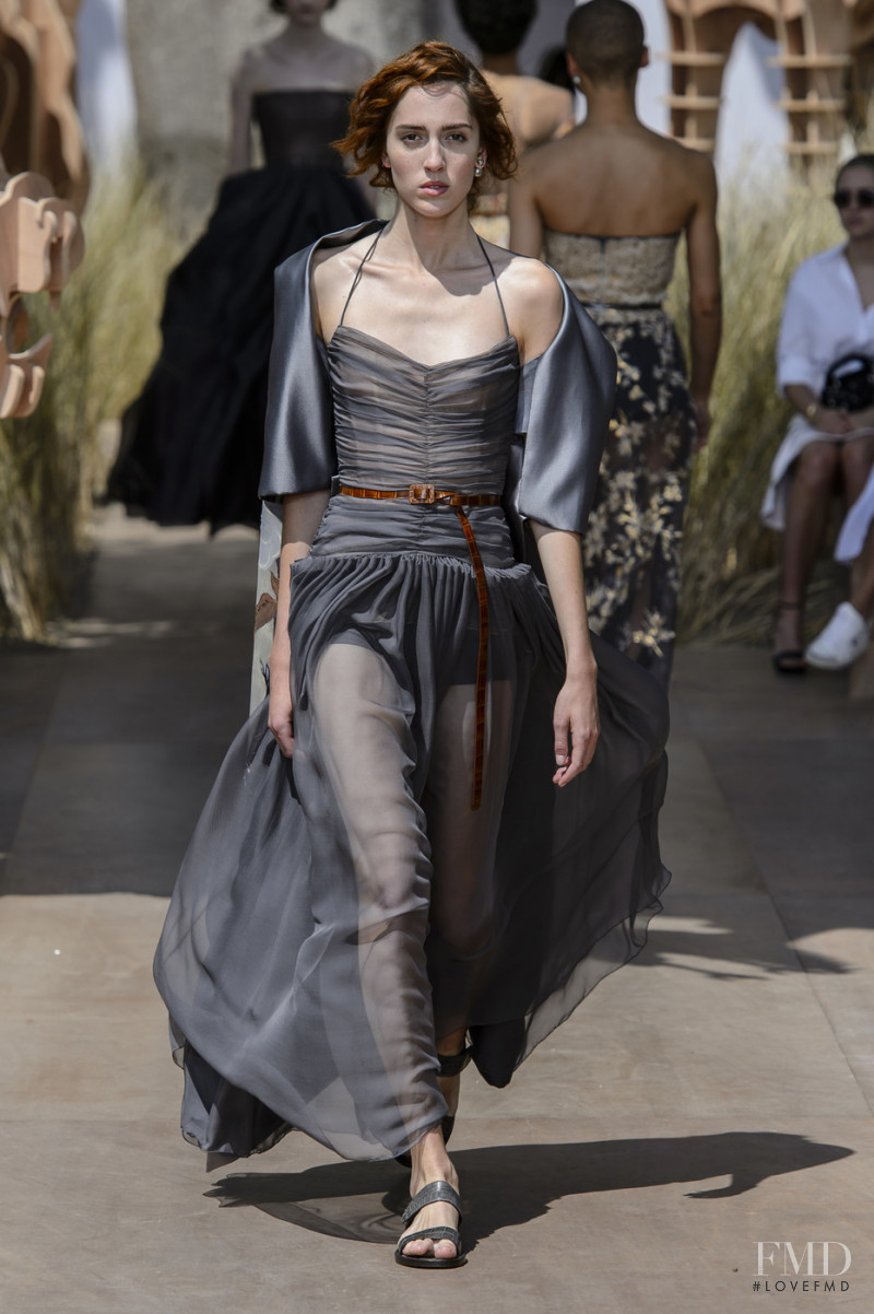 Teddy Quinlivan featured in  the Christian Dior Haute Couture fashion show for Autumn/Winter 2017
