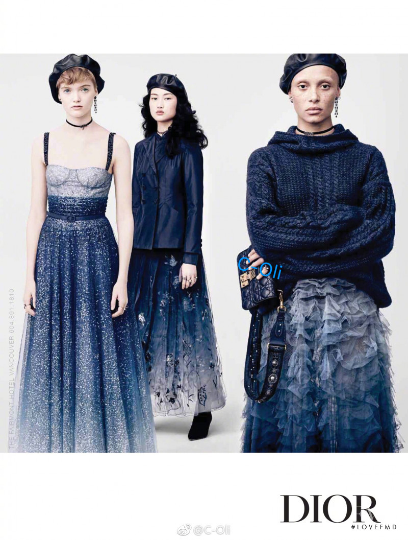 Adwoa Aboah featured in  the Christian Dior advertisement for Autumn/Winter 2017