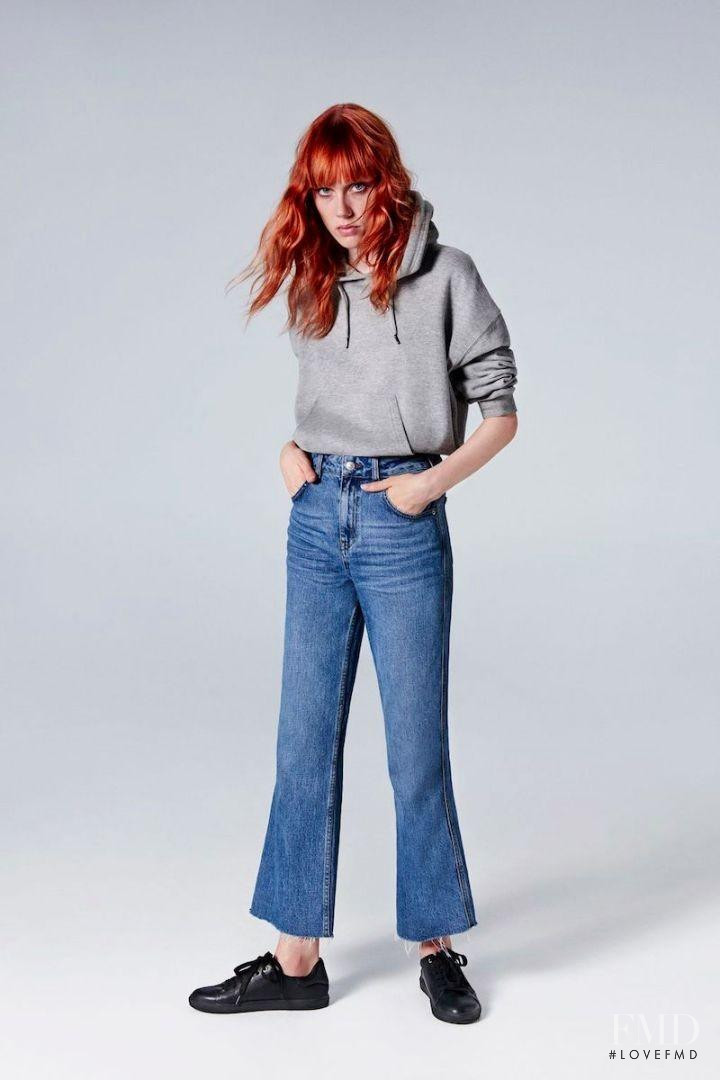 Kiki Willems featured in  the Topshop Denim advertisement for Spring 2017