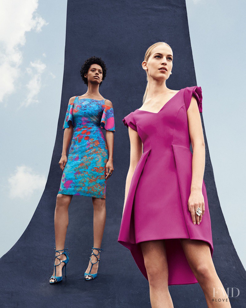 Londone Myers featured in  the Neiman Marcus Designer Dress lookbook for Spring/Summer 2017