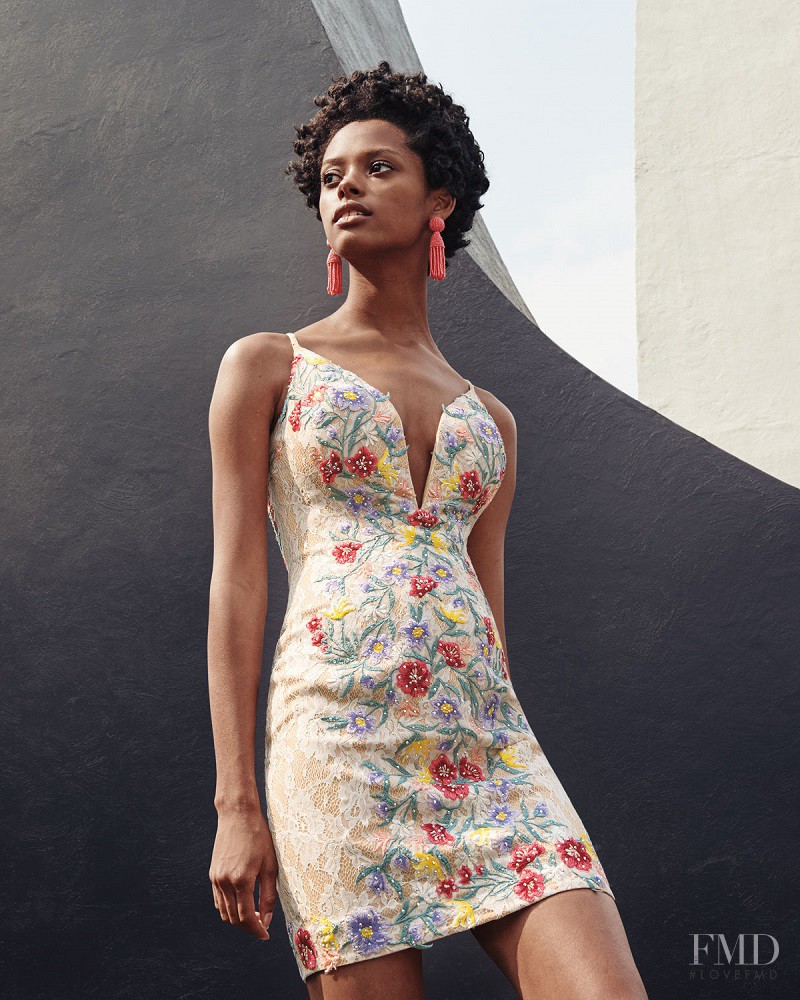 Londone Myers featured in  the Neiman Marcus Designer Dress lookbook for Spring/Summer 2017