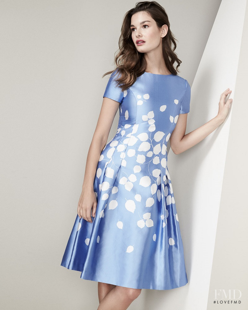 Ophélie Guillermand featured in  the Neiman Marcus Designer Dress lookbook for Spring/Summer 2017