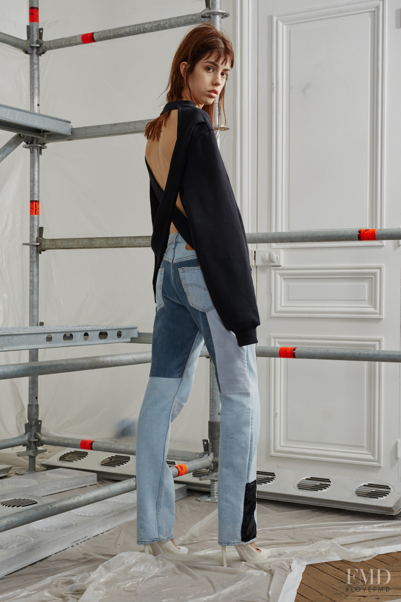 Mayka Merino featured in  the Off-White lookbook for Pre-Fall 2016