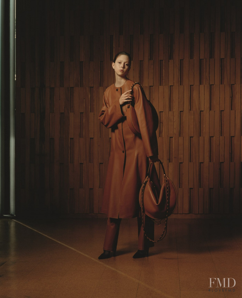 Natalie Westling featured in  the Loewe lookbook for Autumn/Winter 2016