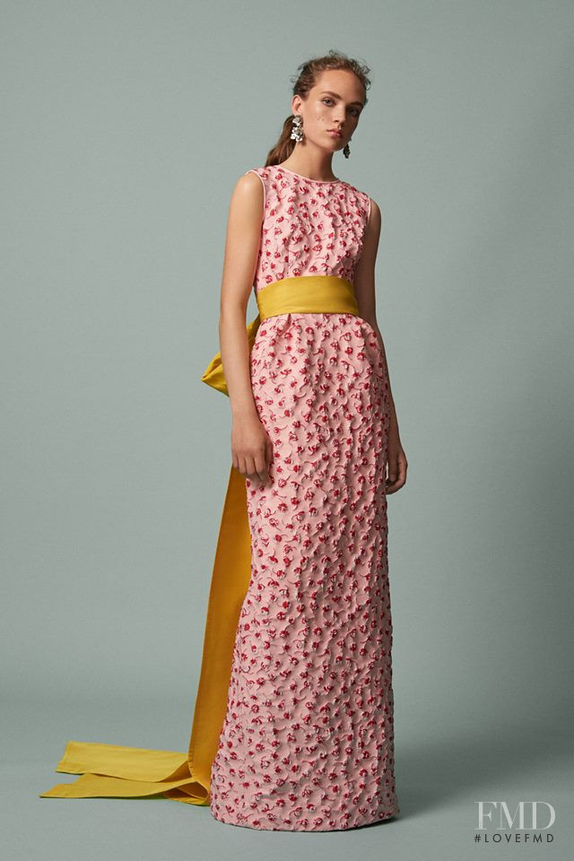 Adrienne Juliger featured in  the Oscar de la Renta lookbook for Resort 2017