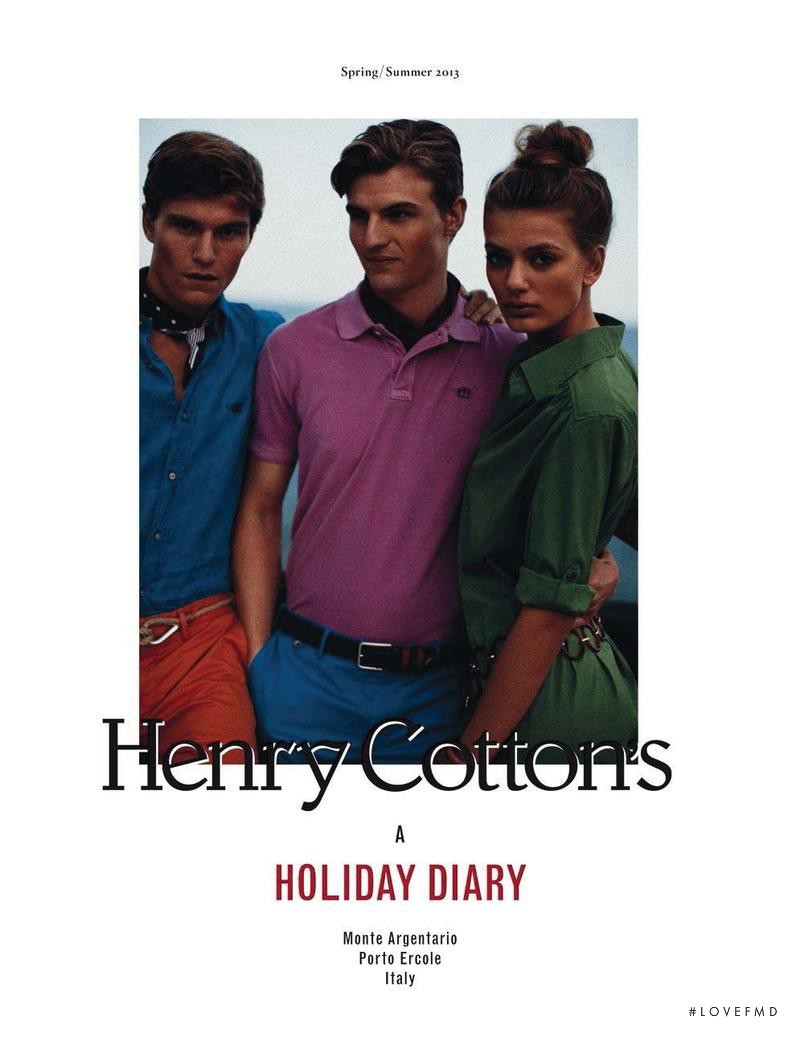 Bregje Heinen featured in  the Henry Cotton\'s advertisement for Spring/Summer 2013