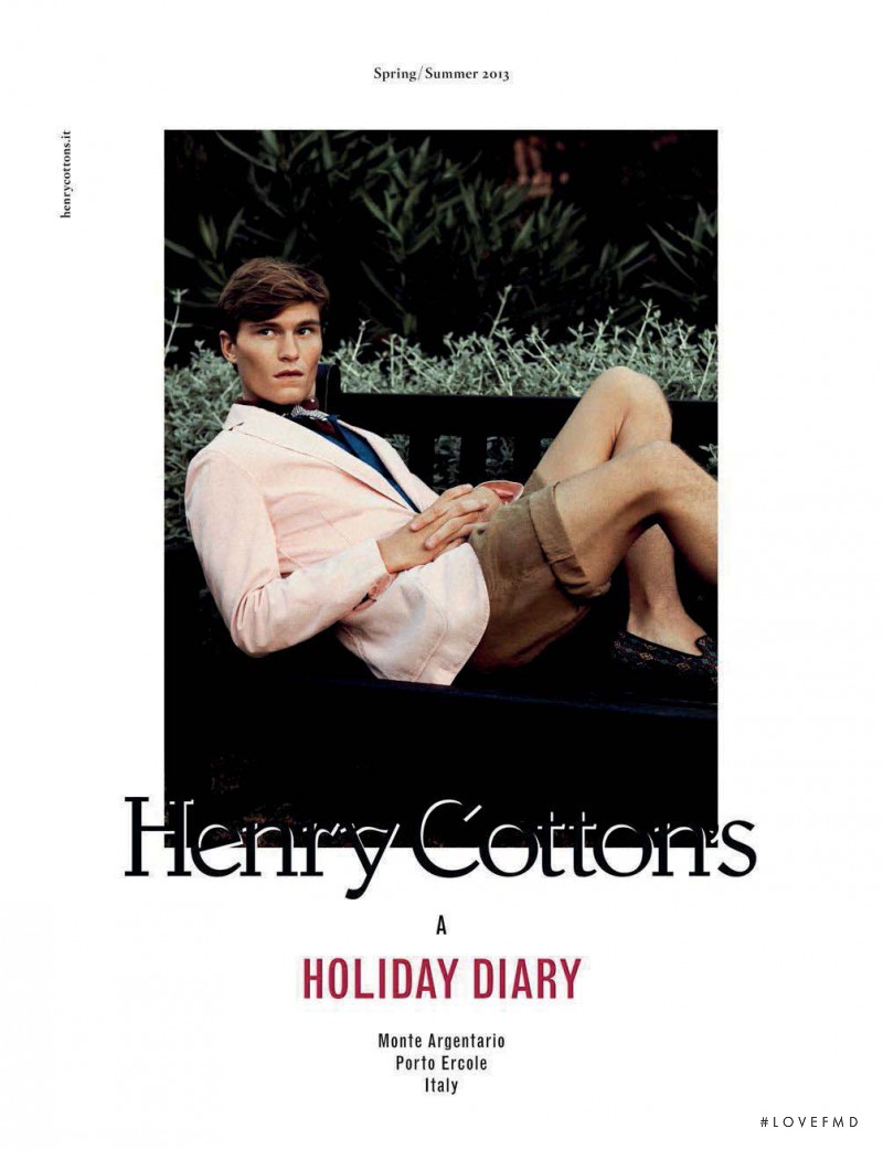 Henry Cotton\'s advertisement for Spring/Summer 2013