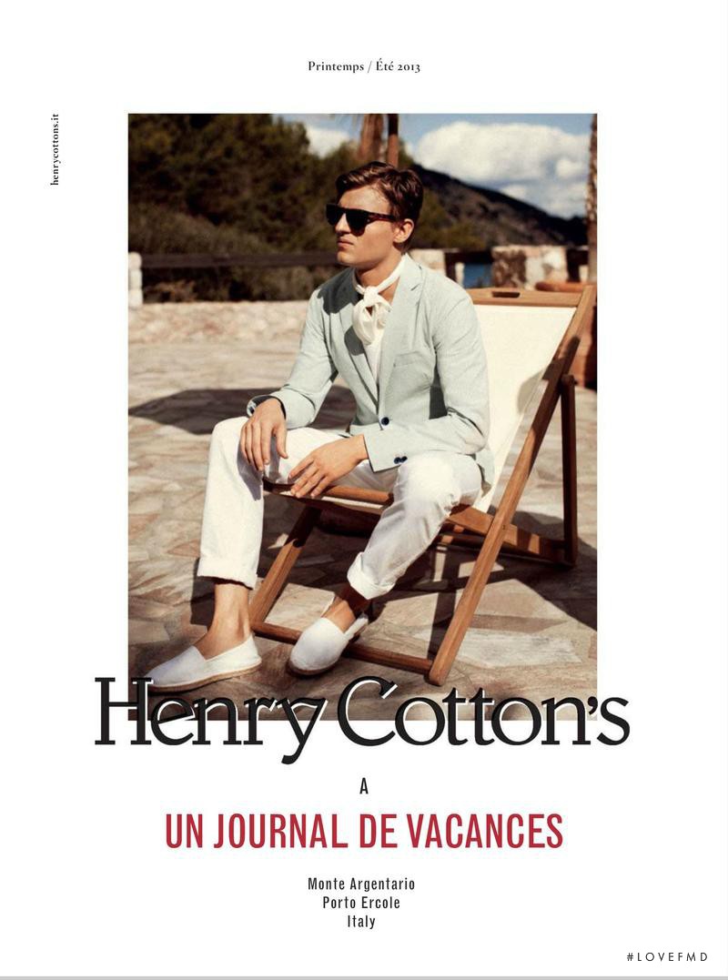 Henry Cotton\'s advertisement for Spring/Summer 2013