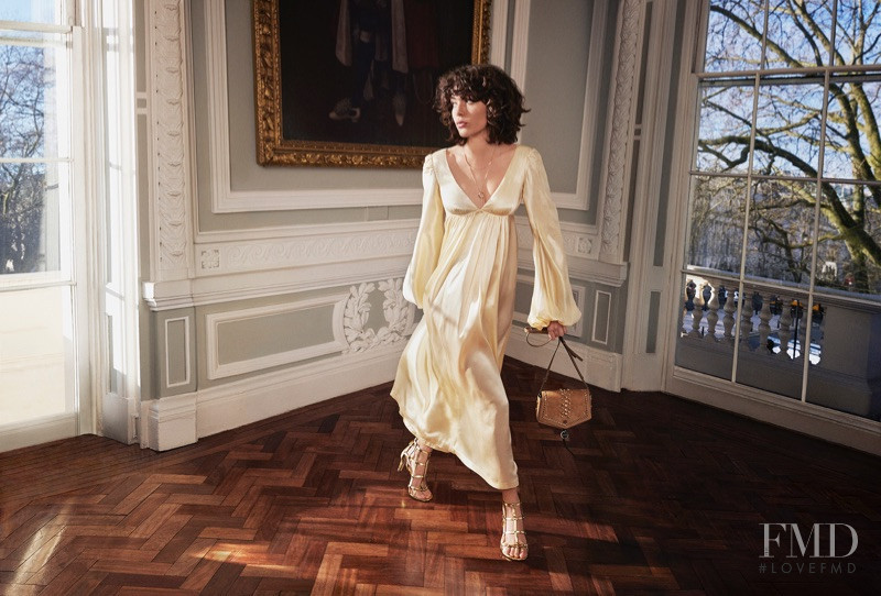 Steffy Argelich featured in  the Jimmy Choo advertisement for Pre-Fall 2017