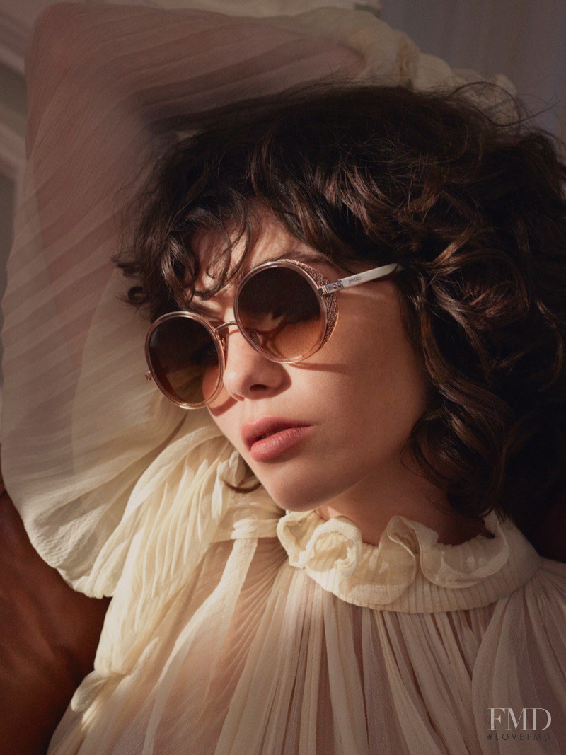 Steffy Argelich featured in  the Jimmy Choo advertisement for Pre-Fall 2017