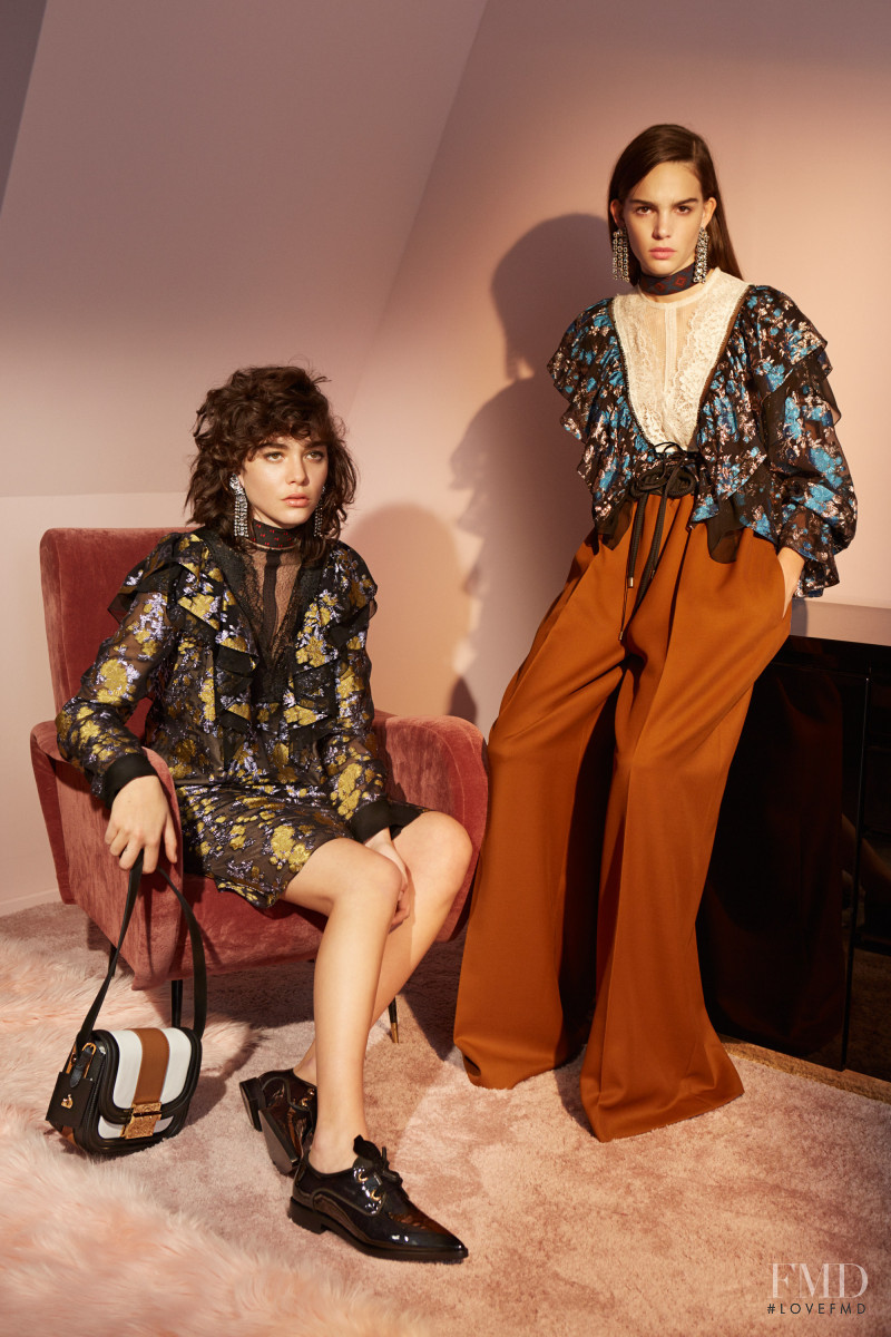 Steffy Argelich featured in  the Lanvin lookbook for Pre-Fall 2016