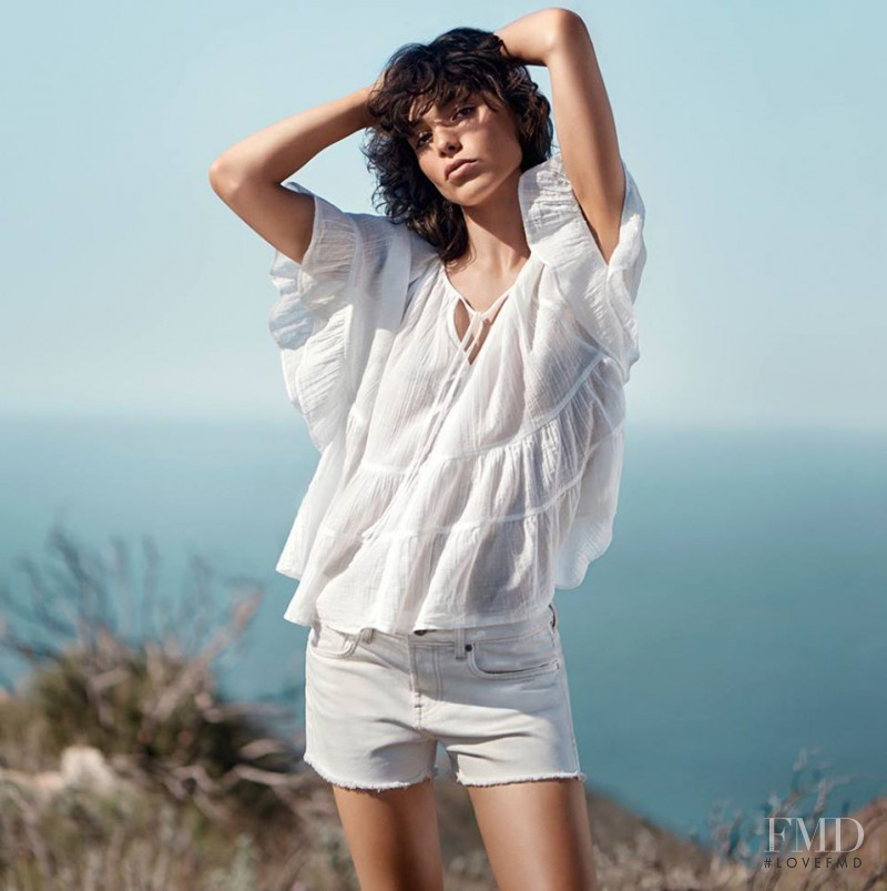 Steffy Argelich featured in  the Mango True Romance Campaign advertisement for Summer 2016