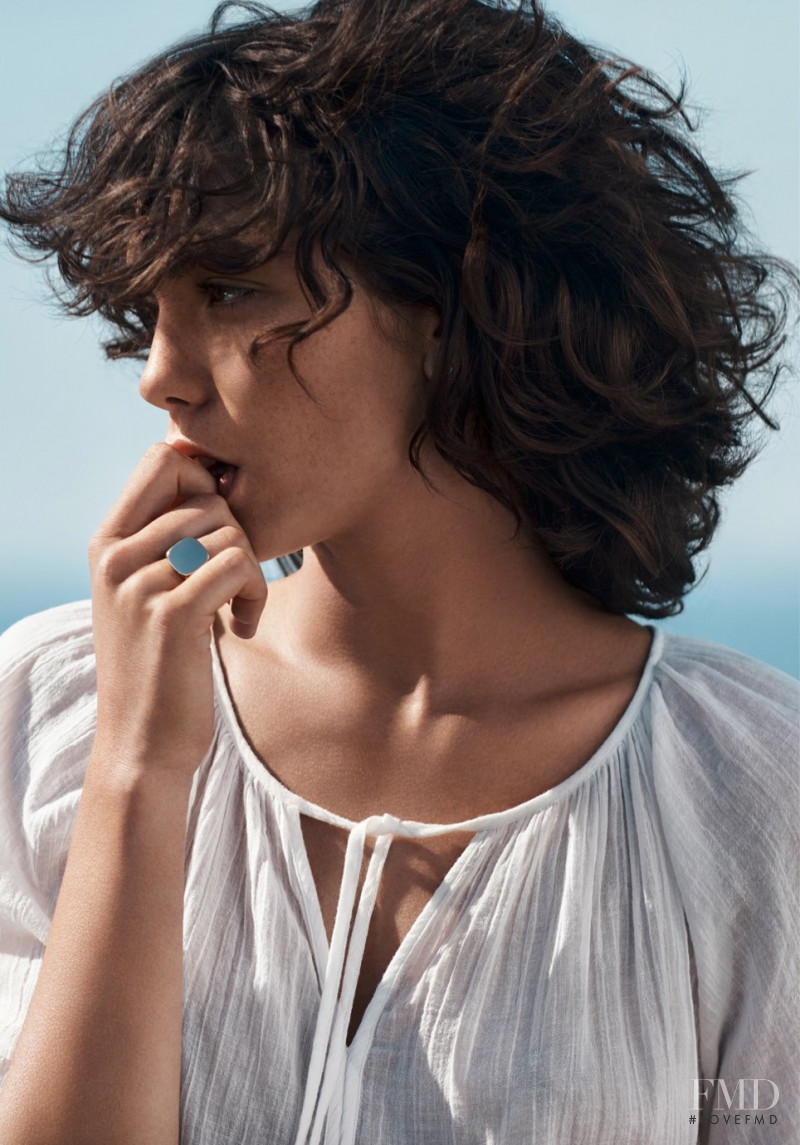 Steffy Argelich featured in  the Mango True Romance Campaign advertisement for Summer 2016