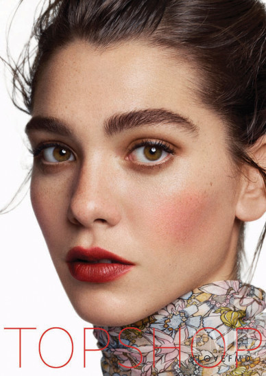 Steffy Argelich featured in  the Topshop Beauty advertisement for Spring/Summer 2016