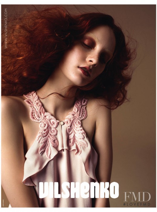 Codie Young featured in  the Vilshenko advertisement for Spring/Summer 2013