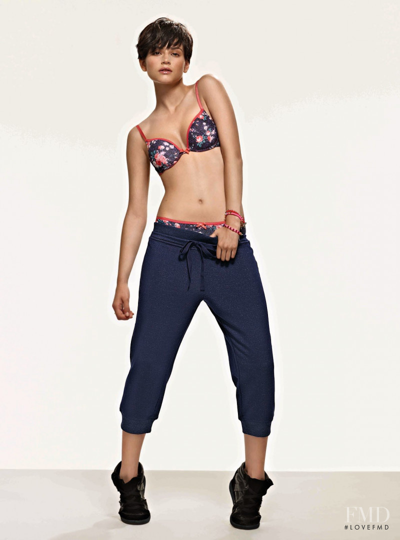 Alba Galocha featured in  the Tezenis lookbook for Autumn/Winter 2012