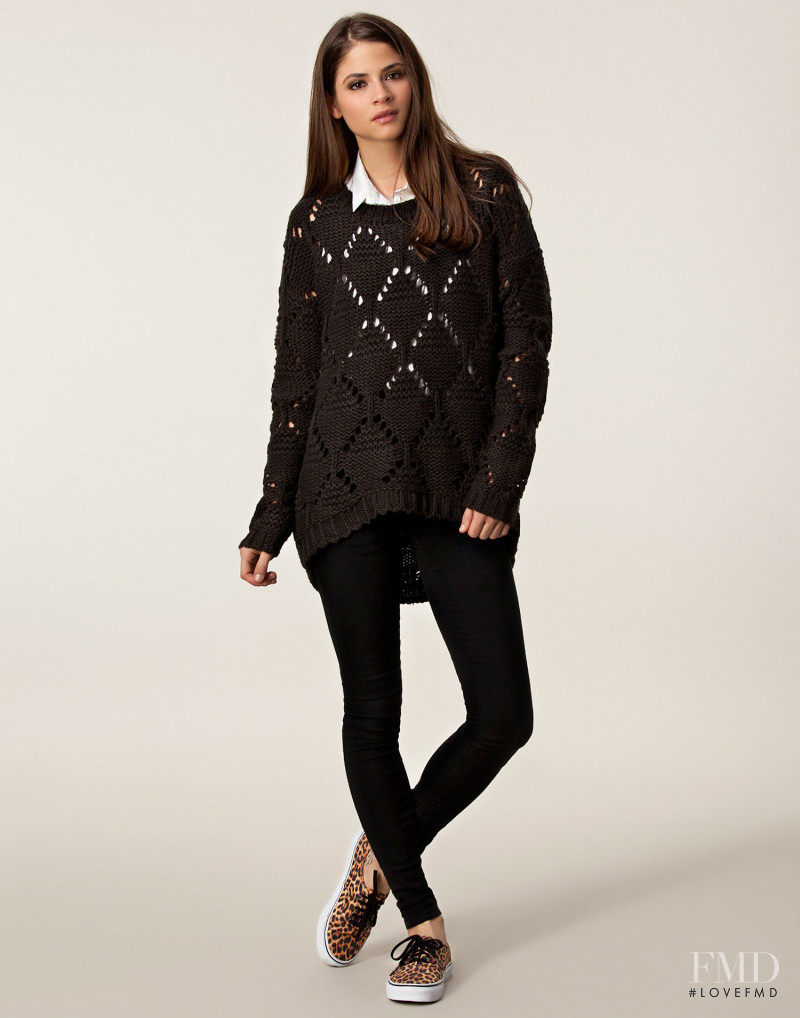 Alba Galocha featured in  the nelly.com Jumpers & Cardigans catalogue for Spring/Summer 2013