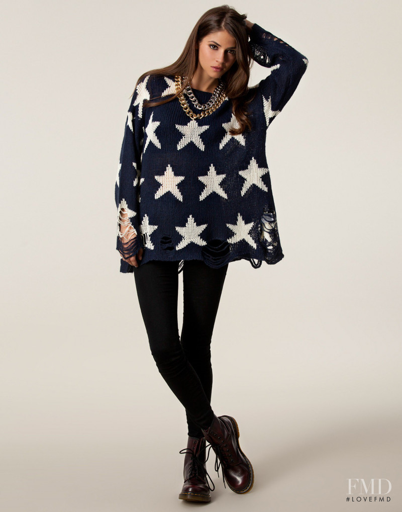 Alba Galocha featured in  the nelly.com Jumpers & Cardigans catalogue for Spring/Summer 2013