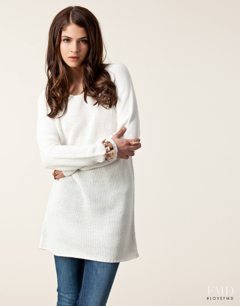 Alba Galocha featured in  the nelly.com Jumpers & Cardigans catalogue for Spring/Summer 2013