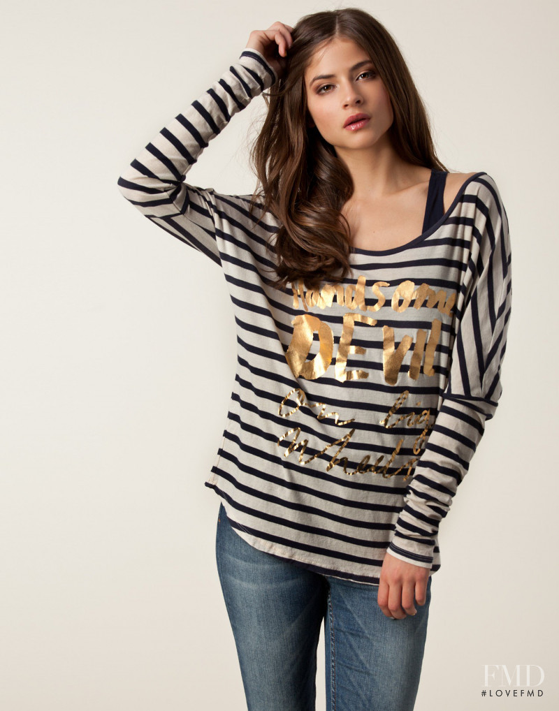 Alba Galocha featured in  the nelly.com Jumpers & Cardigans catalogue for Spring/Summer 2013