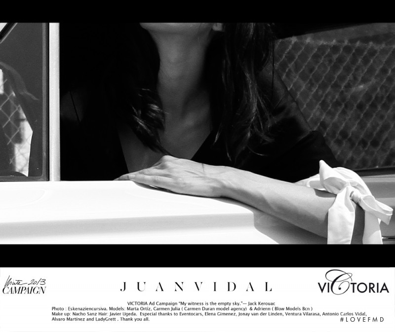 Carmen Julia Durán featured in  the Juan Vidal Victoria advertisement for Autumn/Winter 2013