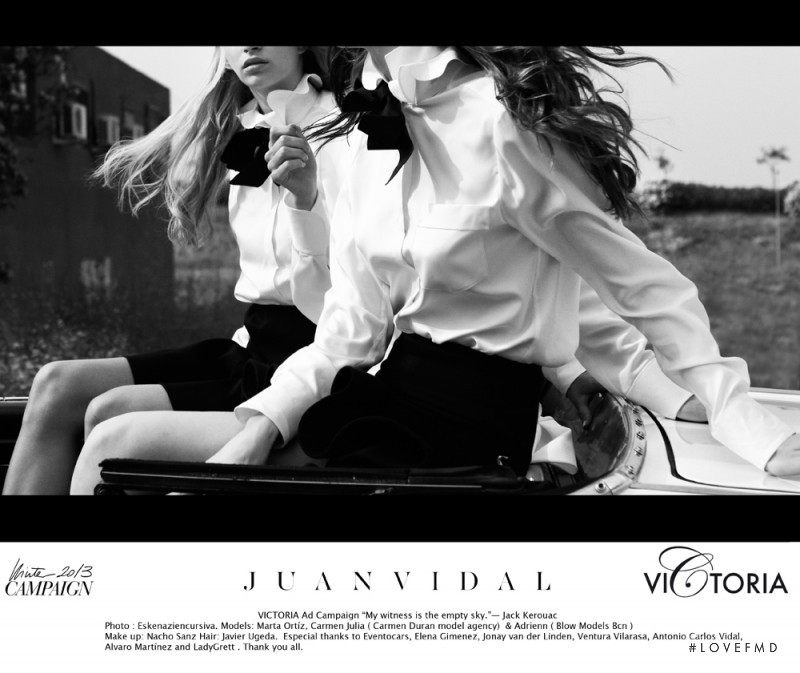 Carmen Julia Durán featured in  the Juan Vidal Victoria advertisement for Autumn/Winter 2013