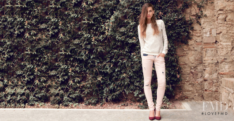 Alicia Medina featured in  the Bershka lookbook for Pre-Fall 2012