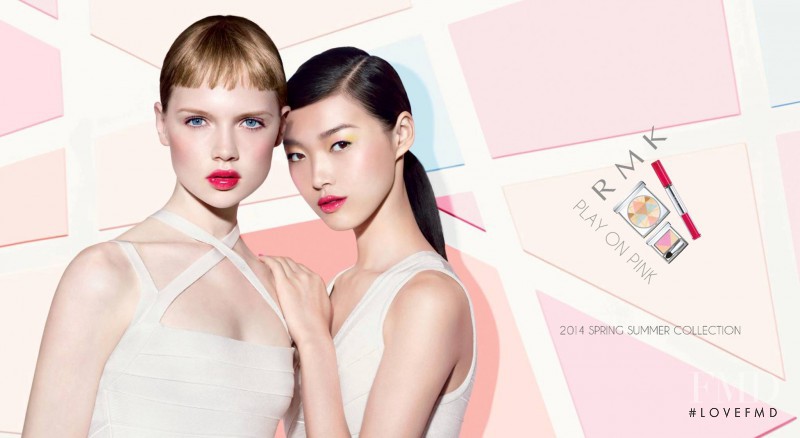 Holly Rose Emery featured in  the RMK advertisement for Spring/Summer 2014