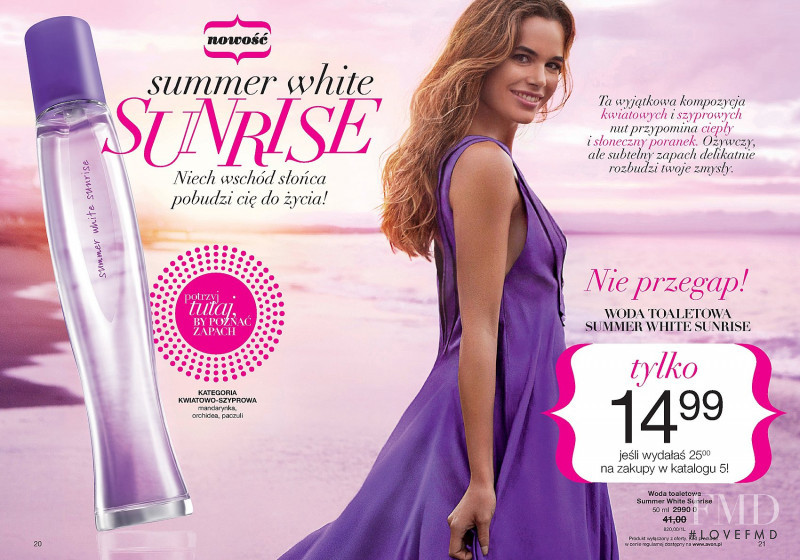 Ana Ponce featured in  the AVON advertisement for Summer 2017