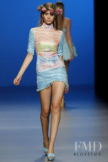 Carolina Ballesteros featured in  the Maria Escote fashion show for Spring/Summer 2011