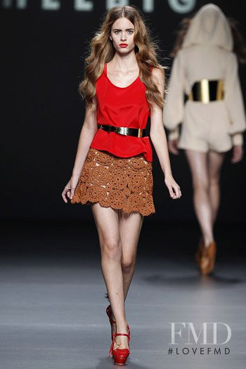 Carolina Ballesteros featured in  the Teresa Helbig fashion show for Spring/Summer 2011