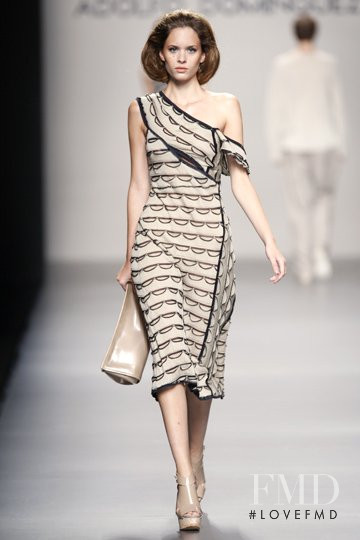 Carolina Ballesteros featured in  the Adolfo Dominguez fashion show for Spring/Summer 2011