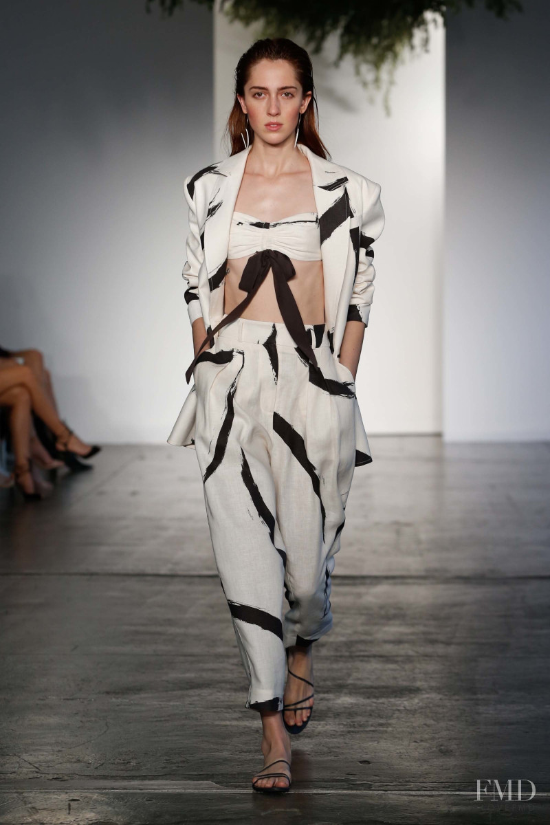 Teddy Quinlivan featured in  the Zimmermann fashion show for Resort 2018