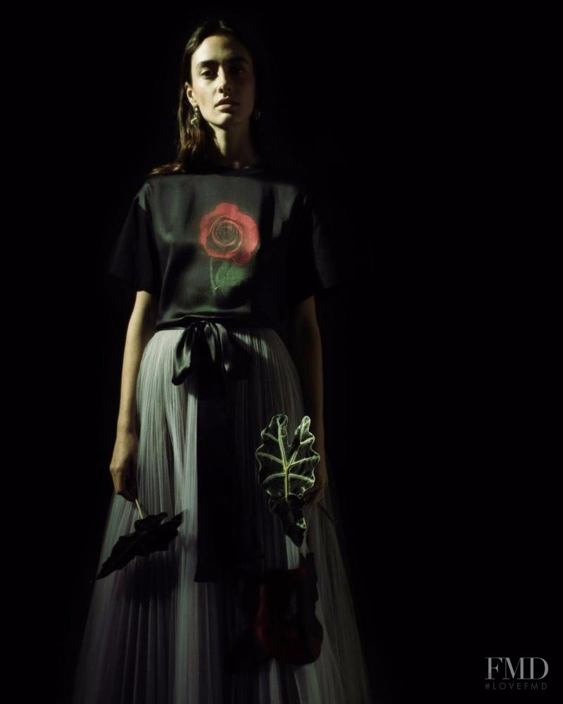 Amanda Googe featured in  the Christopher Kane Christopher Kane Beauty and The Beast Capsule lookbook for Spring 2017