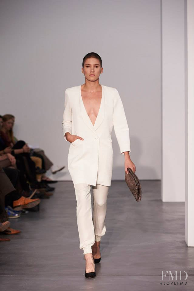 Tamy Glauser featured in  the Claudia Zuber fashion show for Spring/Summer 2014