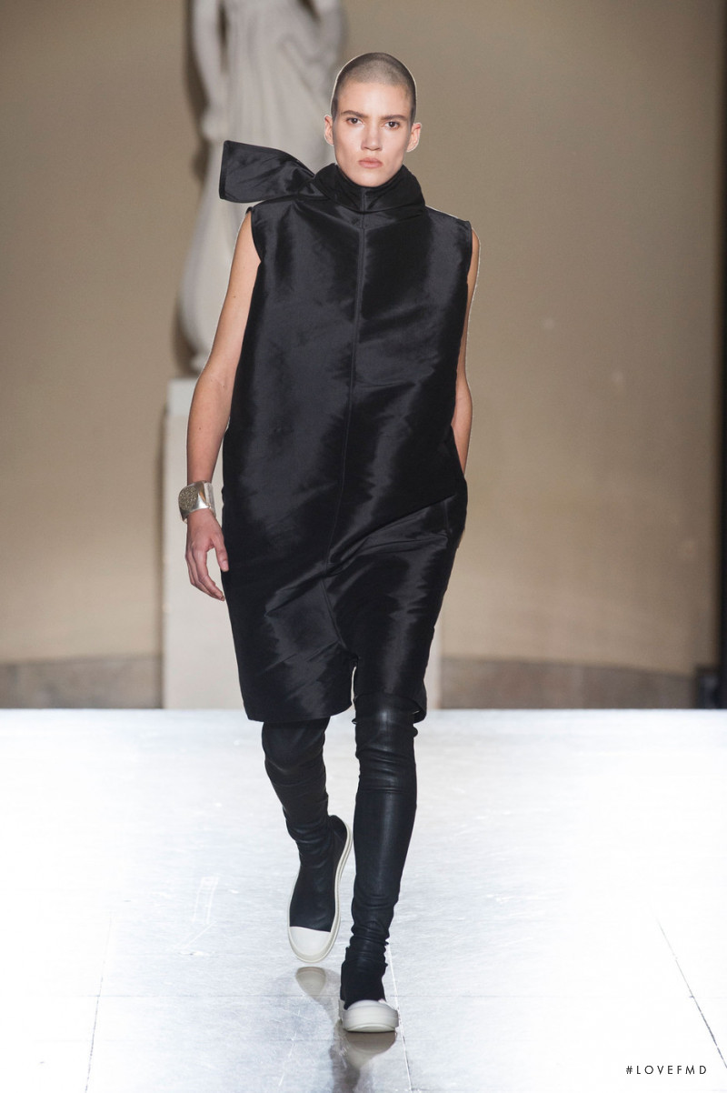 Tamy Glauser featured in  the Rick Owens Moody fashion show for Autumn/Winter 2014