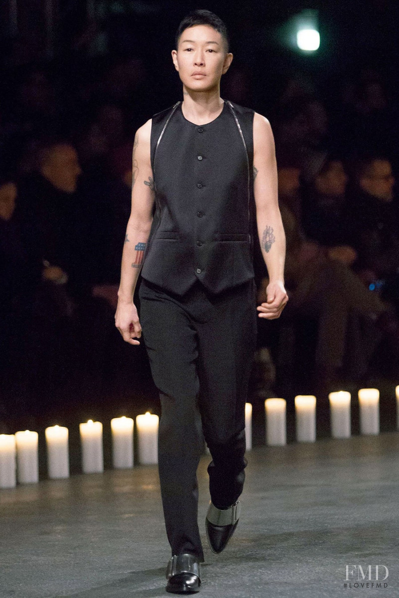 Jenny Shimizu featured in  the Givenchy fashion show for Autumn/Winter 2013