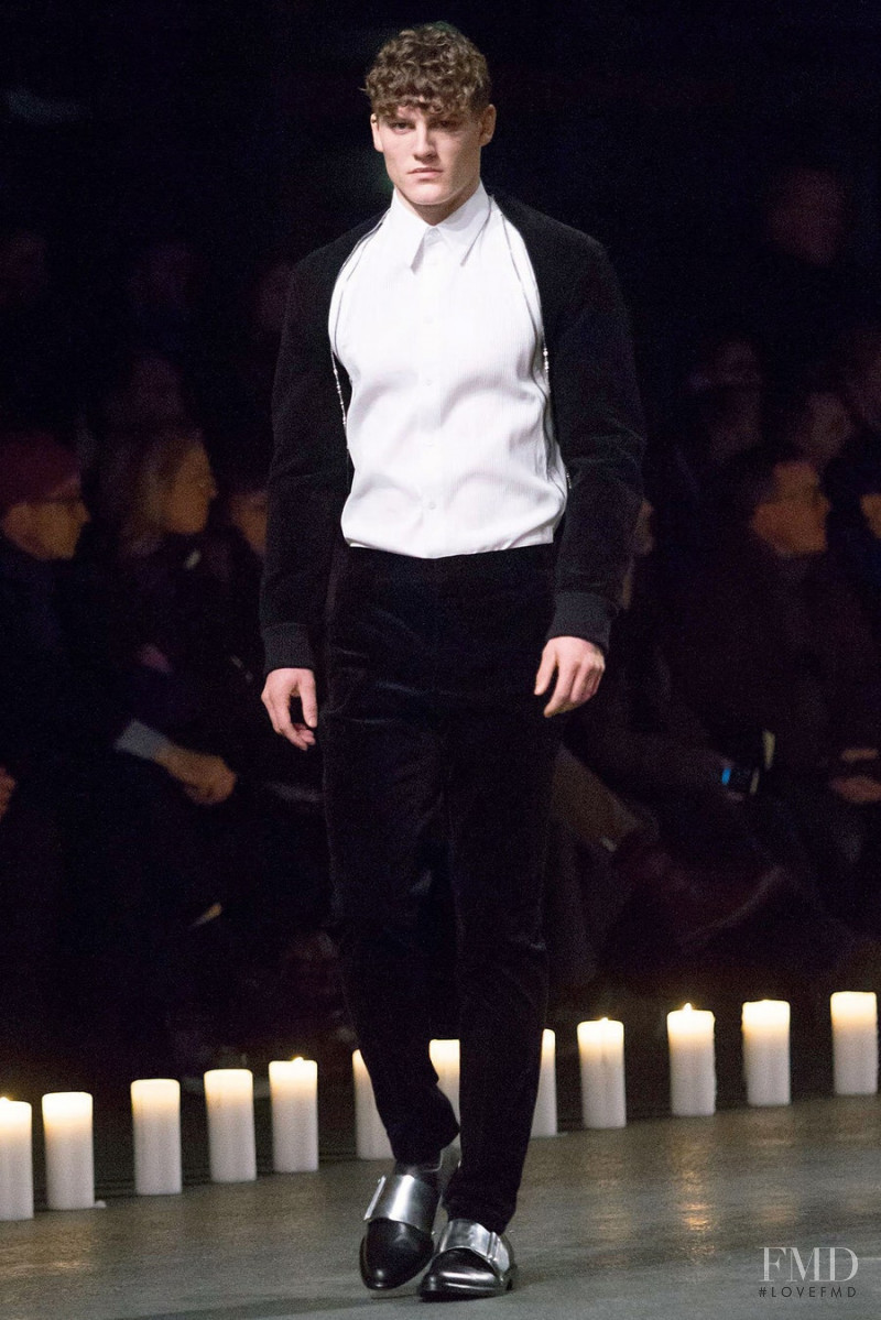 Mikkel Jensen featured in  the Givenchy fashion show for Autumn/Winter 2013