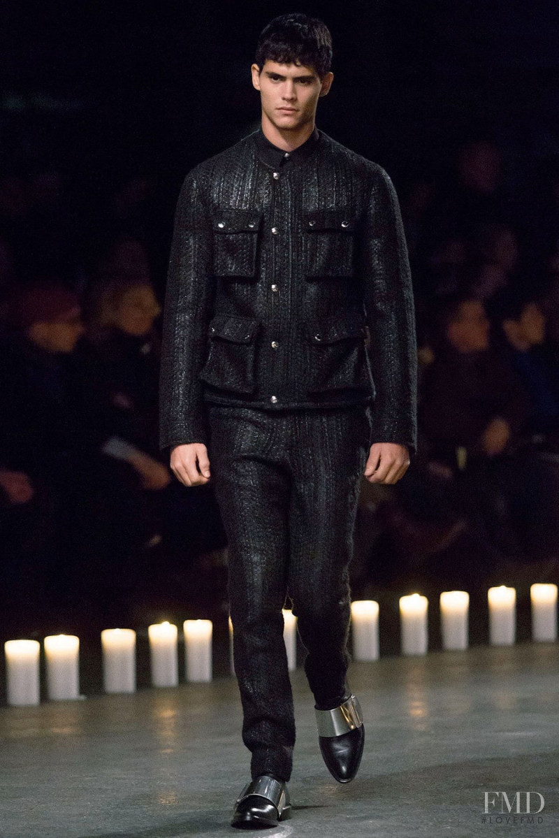 Francisco Peralta featured in  the Givenchy fashion show for Autumn/Winter 2013