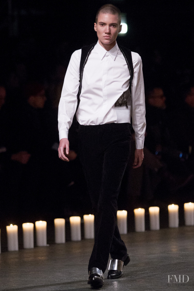 Tamy Glauser featured in  the Givenchy fashion show for Autumn/Winter 2013