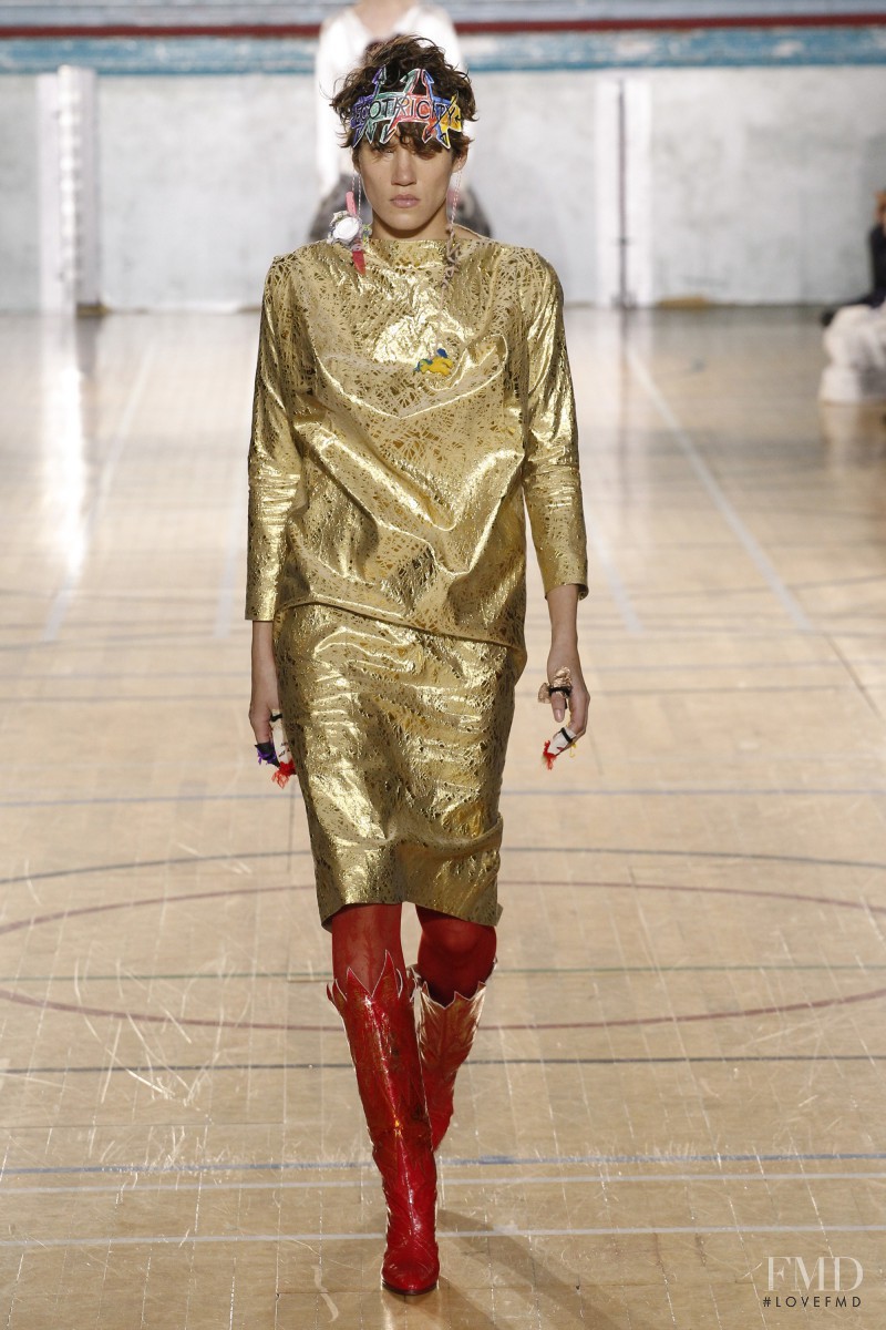 Tamy Glauser featured in  the Vivienne Westwood Man Label fashion show for Autumn/Winter 2017