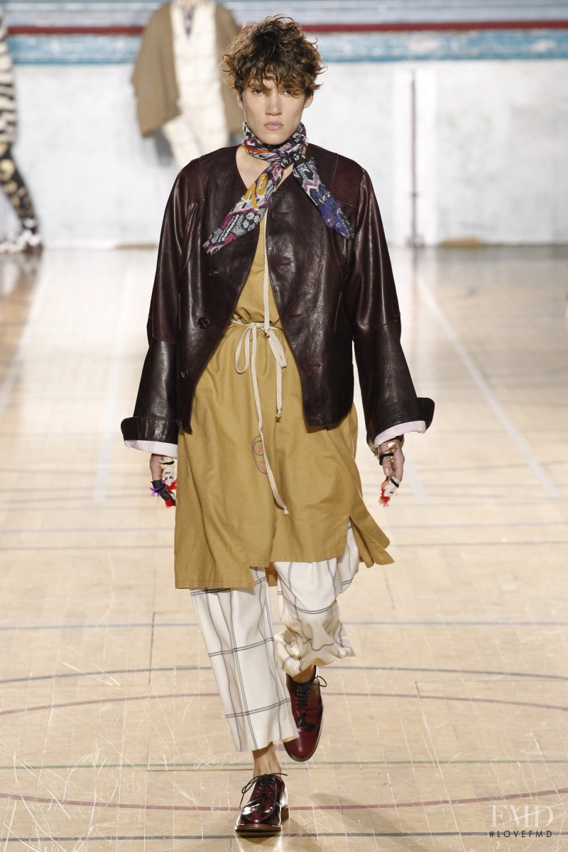 Tamy Glauser featured in  the Vivienne Westwood Man Label fashion show for Autumn/Winter 2017
