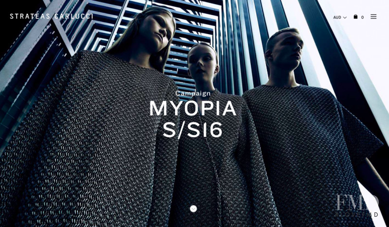 Lily Nova featured in  the Strateas Carlucci Myopia advertisement for Spring/Summer 2016