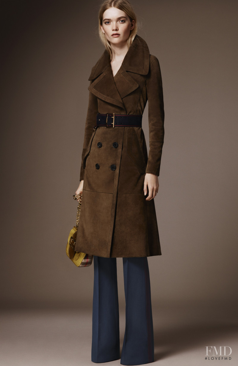May Bell featured in  the Burberry lookbook for Pre-Fall 2016