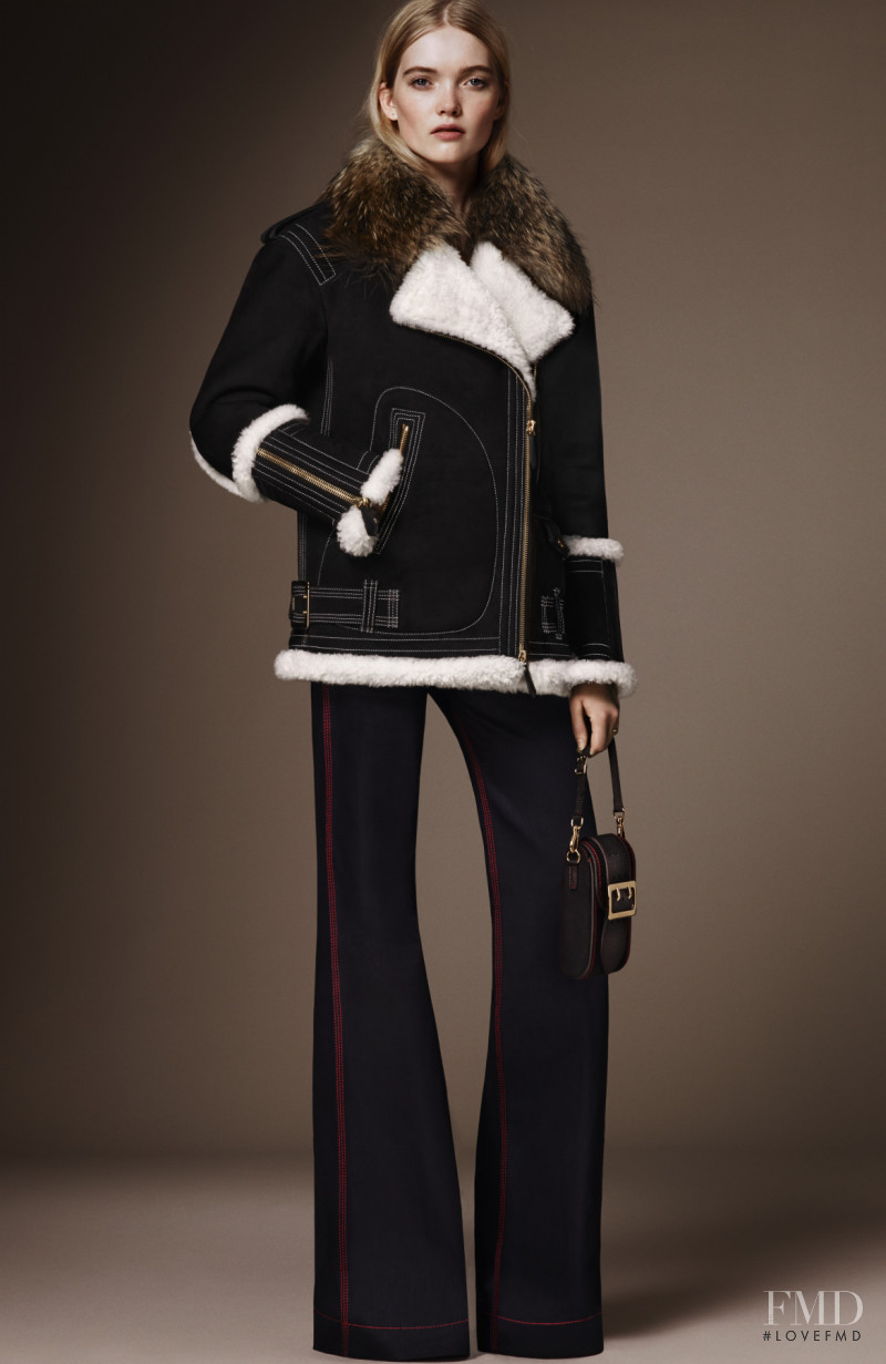 May Bell featured in  the Burberry lookbook for Pre-Fall 2016