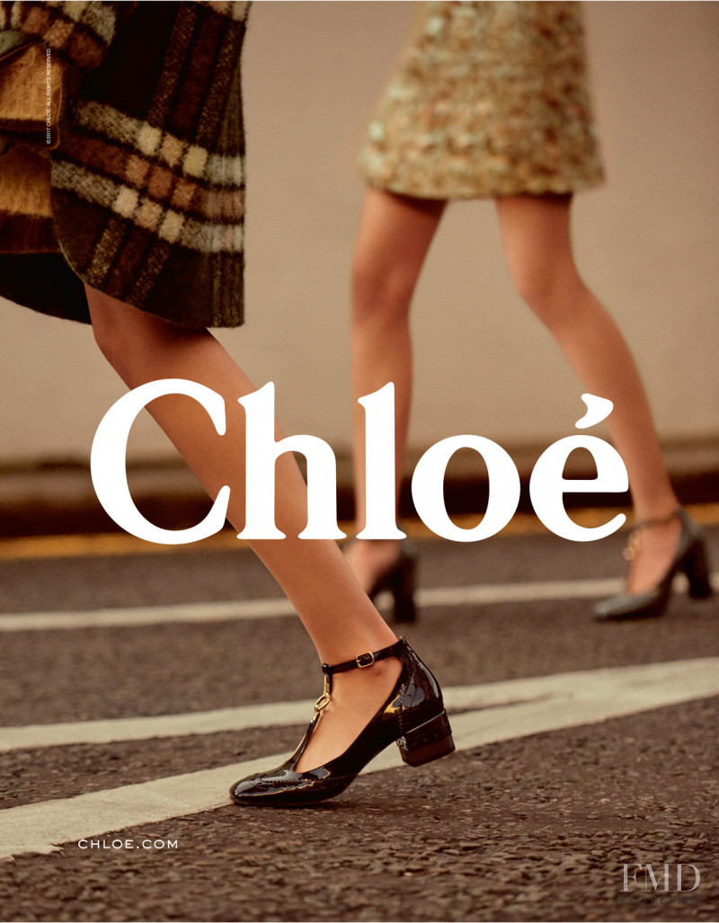 Birgit Kos featured in  the Chloe advertisement for Autumn/Winter 2017