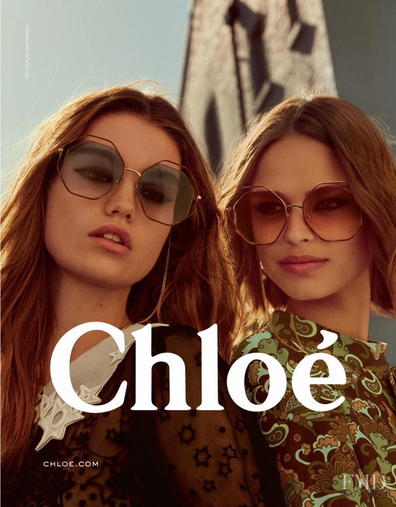 Birgit Kos featured in  the Chloe advertisement for Autumn/Winter 2017