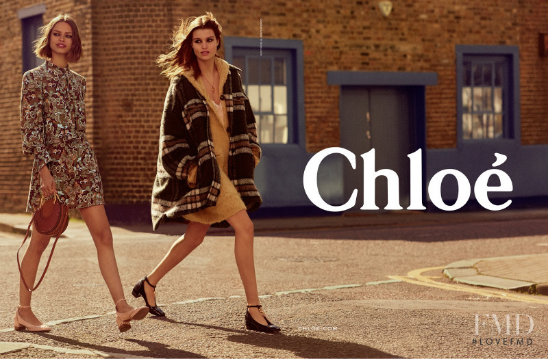Birgit Kos featured in  the Chloe advertisement for Autumn/Winter 2017